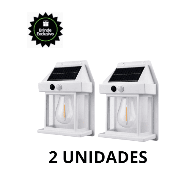 Luminária Solar Impermeável com Sensor - Eco Lux